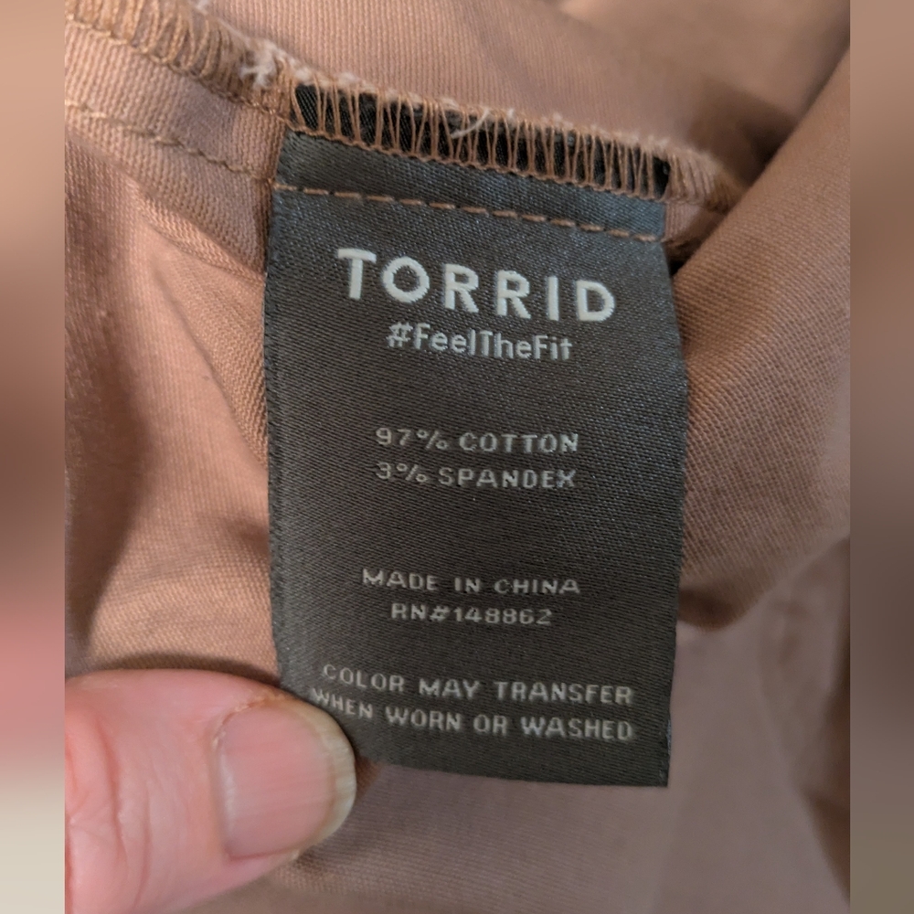 Torrid Women's Tan Utility Jacket Size 6X - Picture 7 of 10